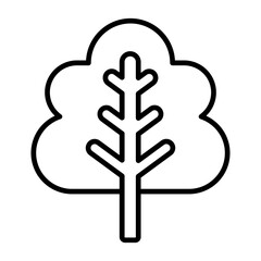 Obraz premium Autumn Tree Icon