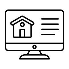 Buy House Online Icon