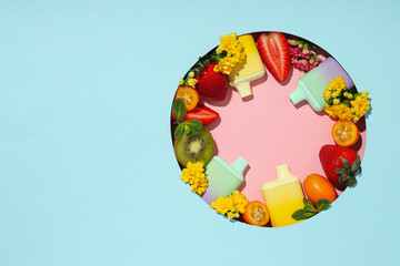 Smoking devices - electronic cigarette, concept of modern smoking