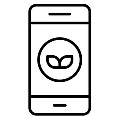 Eco Smartphone Icon