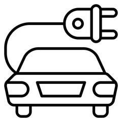 Electric Car Icon