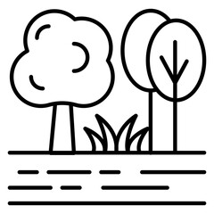 Jungle Landscape Icon