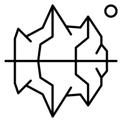 Iceberg Landscape Icon