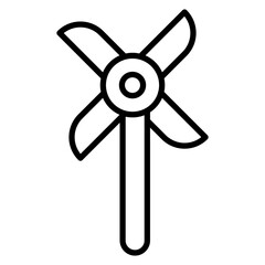 Obraz premium Pinwheel Icon