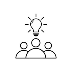 group idea vector icon