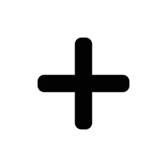 plus flat vector icon
