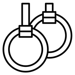 Gym Rings Icon
