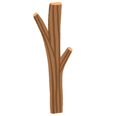 Cartoon cute leaf tropical element.