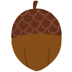 Cartoon cute oak autumn element.