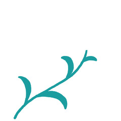 Cartoon cute sweet flower element.