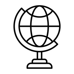 Globe Stand Icon