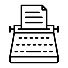 Typewriter Icon
