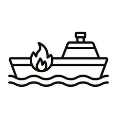 Burning Ship Icon
