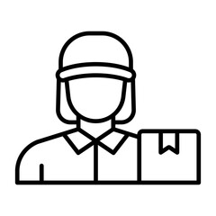 Delivery Women Icon