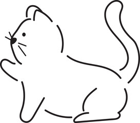 cat illustration character for international cat day