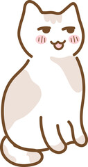 cat illustration character for international cat day