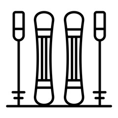 Skis Icon