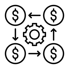 Cash Distribution Icon