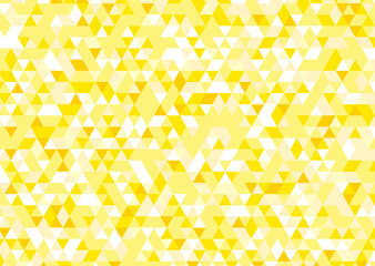 三角形の幾何学パターン背景　イエロー