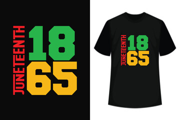 Celebrate juneteenth 1865 T-shirt and apparel design. Vector print, typography, poster, emblem, festival