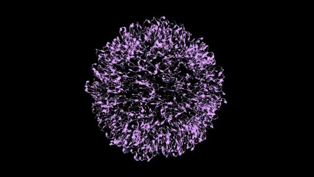Ball-Shaped Lump Of Swarming Tadpoles Amoebas Spermatozoa