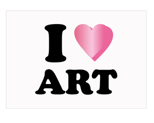 heart illustration  and slogan design vector