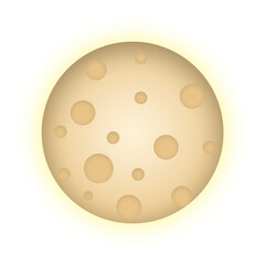 cartoon illustration of moon