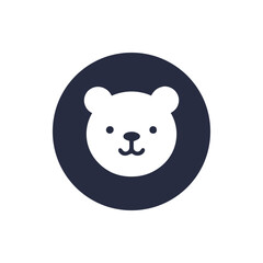 Teddy Bear face cartoon icon