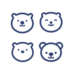 Teddy Bear cartoon line icon