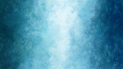 Fototapeta na wymiar 青の抽象的な背景。水彩、ペンキ。ラフ