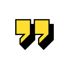 Quotes Symbol Vector