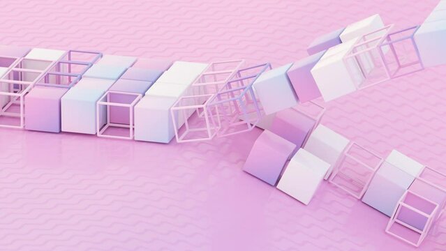 Cubed Assembly: A Mesmerizing Loopy 3D Animation of Cubes Coming Together	
