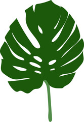 monstera leaf boho ornament