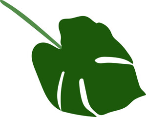 monstera leaf boho ornament