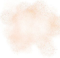 Fototapeta na wymiar Abstract splashed color dry powder dust fly explosion on transparent background.