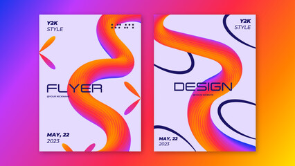 2 Abstract Blending Posters with Y2k Elements. Promotion and advertising. You can change all texts as you wish.
- Digital
- RGB
- 1325 x 1780 px per each poster
- 8 Text Placeholders - obrazy, fototapety, plakaty