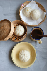 Homemade pastries. Home Baked and Steamed Buns and Bao with Spicy Curry Chicken and Potato Stuffings. Great for breakfast, tea break or between meals snack.