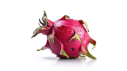 Obraz premium Isolated, vibrant Dragon Fruit on white