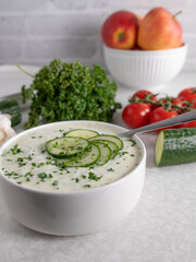 Homemade greek tzatziki