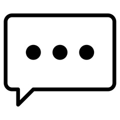 speech bubble, chat icon