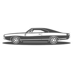 Obraz na płótnie Canvas Muscle cars icon design