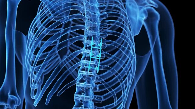 Animation of spinal fusion