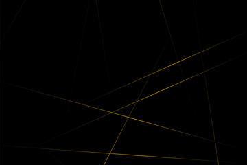 Abstract black with gold lines, triangles background modern design. Vector illustration EPS 10.