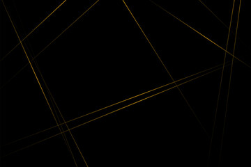 Abstract black with gold lines, triangles background modern design. Vector illustration EPS 10.