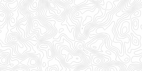 Seamless pattern with White sea map and topographic contours map background,curved reliefs abstract background. Topographic map patterns, topography line map. White background with topographic.