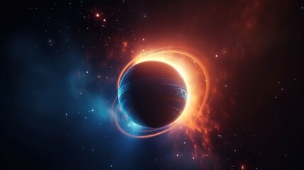 Obraz na płótnie Canvas An ethereal image of a gas giant exoplanet2-art-scale-2_00x.jpeg