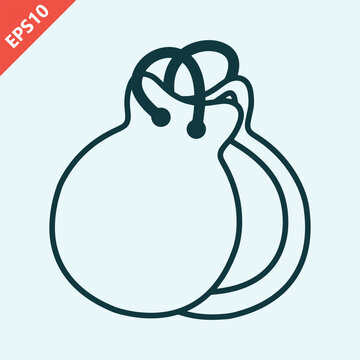 hand drawn castanet musical instrument design vector flat isolated illustration