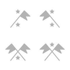 flags icon on a white background, vector illustration