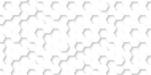 3d background with hexagons backdop backgruond. Abstract background with hexagons. Hexagonal background with white hexagons backdrop wallpaper with copy space for text.
