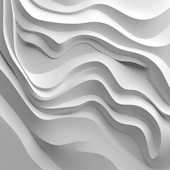 Obraz premium 3d white abstract background minimal style, generative AI